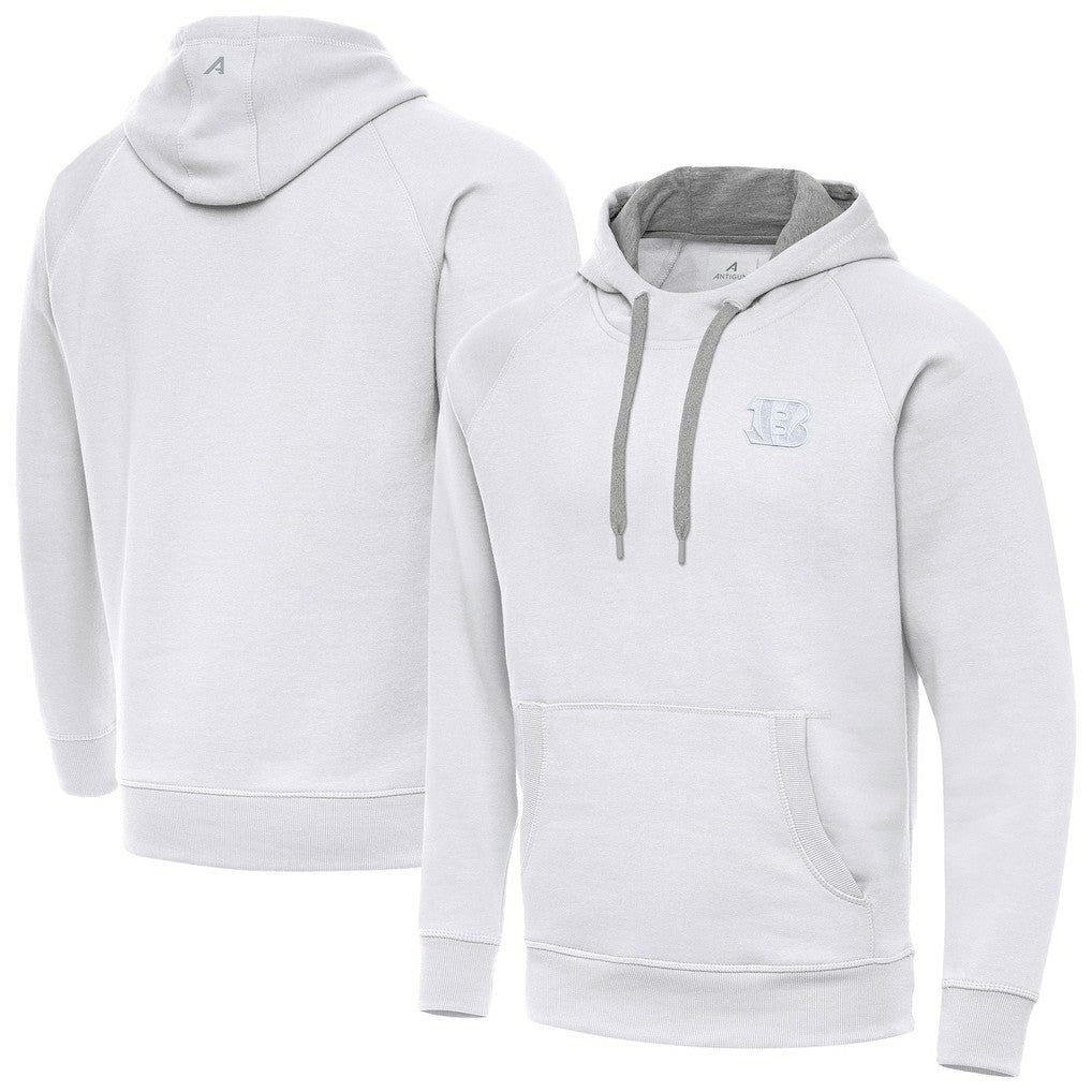 Cincinnati Bengals Antigua Victory Pullover Hoodie White - NFL
