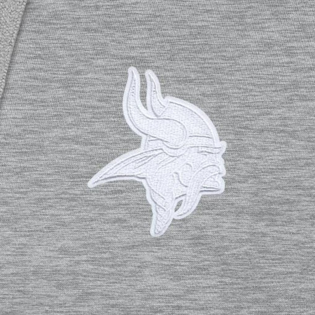 Minnesota Vikings Antigua Victory Pullover Hoodie Heather Gray - NFL