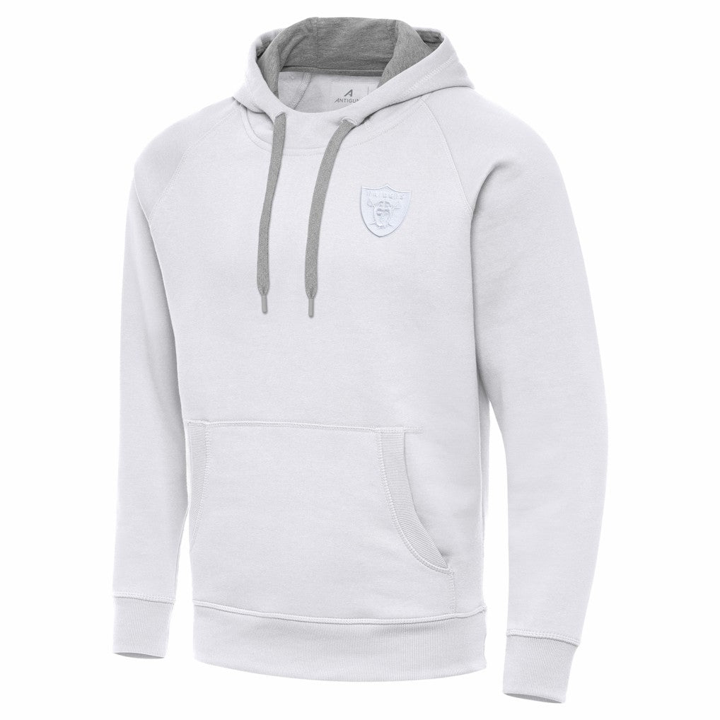Las Vegas Raiders Antigua Victory Pullover Hoodie White - NFL