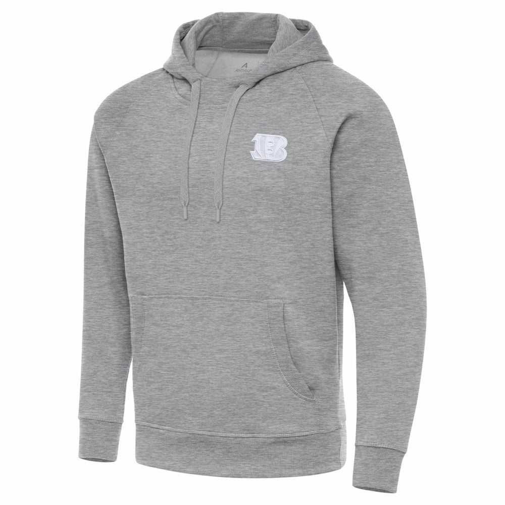 Cincinnati Bengals Antigua Victory Pullover Hoodie Heather Gray - NFL