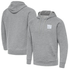 New York Giants Antigua Victory Pullover Hoodie Heather Gray - NFL