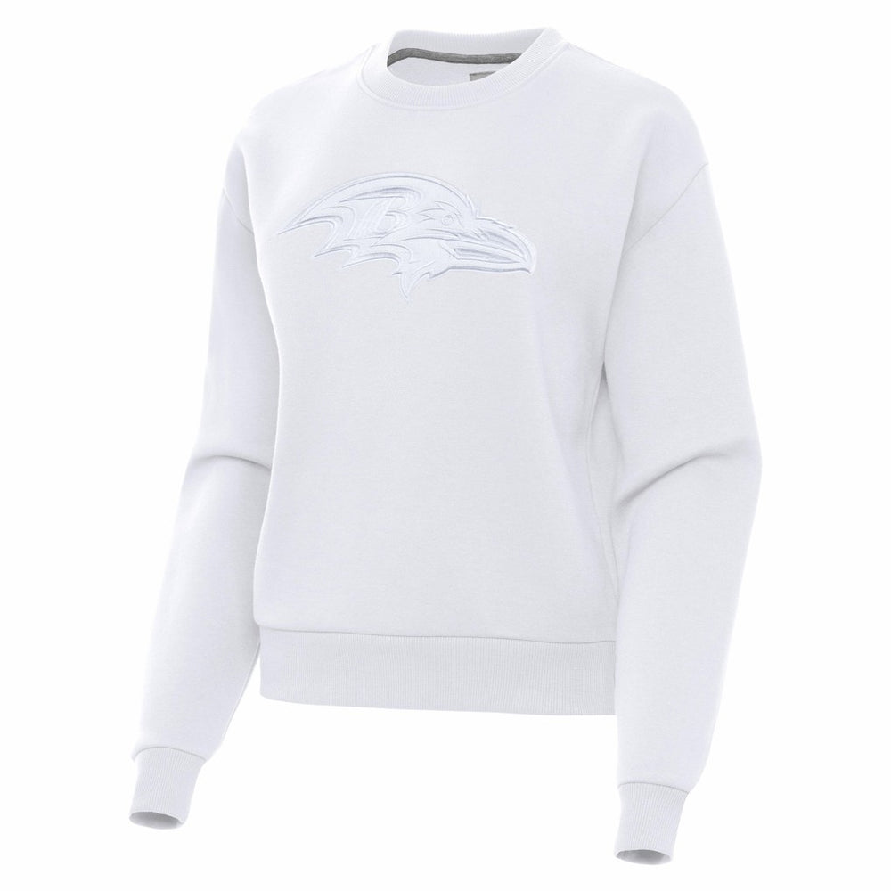 Baltimore Ravens Antigua Women's Victory Pullover Sweatshirt White - NFL