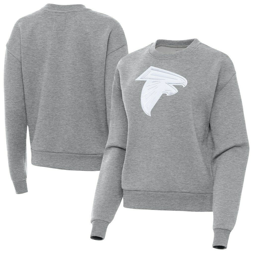Atlanta Falcons Antigua Women's Victory Pullover Sweatshirt Heather Gray - NFL