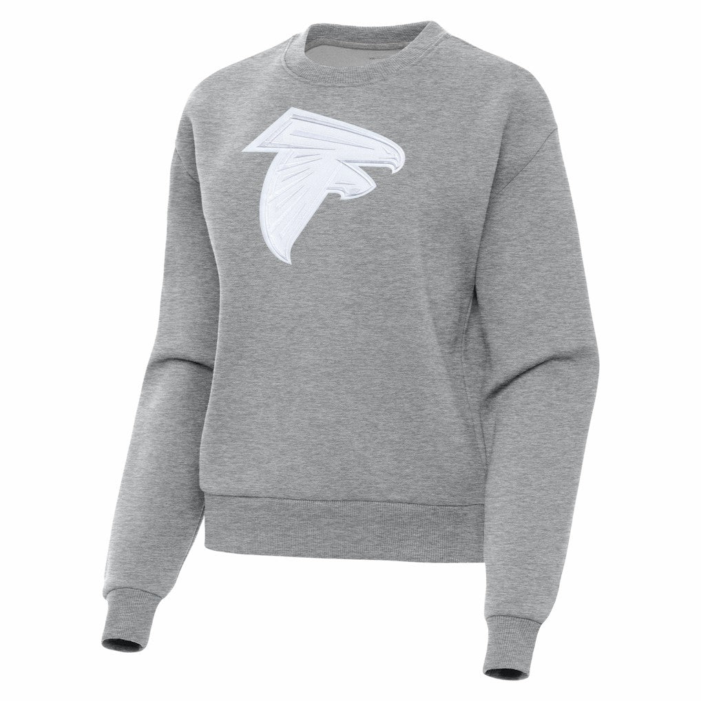 Atlanta Falcons Antigua Women's Victory Pullover Sweatshirt Heather Gray - NFL