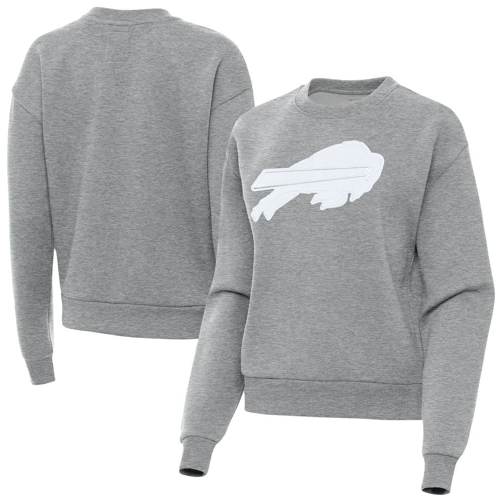 Buffalo Bills Antigua Women's Victory Pullover Sweatshirt Heather Gray - NFL