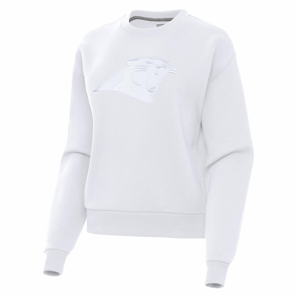 Carolina Panthers Antigua Women's Victory Pullover Sweatshirt White - NFL