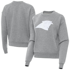 Carolina Panthers Antigua Women's Victory Pullover Sweatshirt Heather Gray - NFL