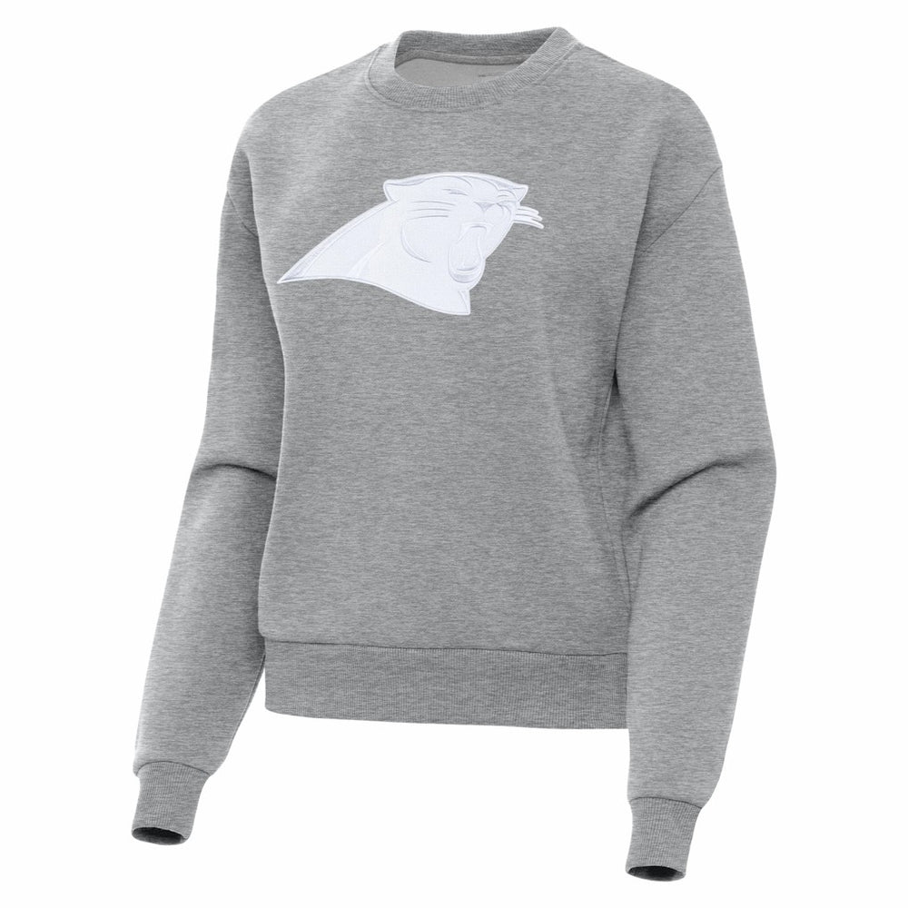Carolina Panthers Antigua Women's Victory Pullover Sweatshirt Heather Gray - NFL