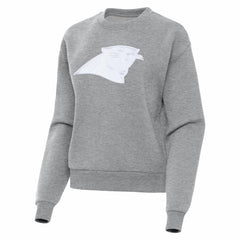 Carolina Panthers Antigua Women's Victory Pullover Sweatshirt Heather Gray - NFL