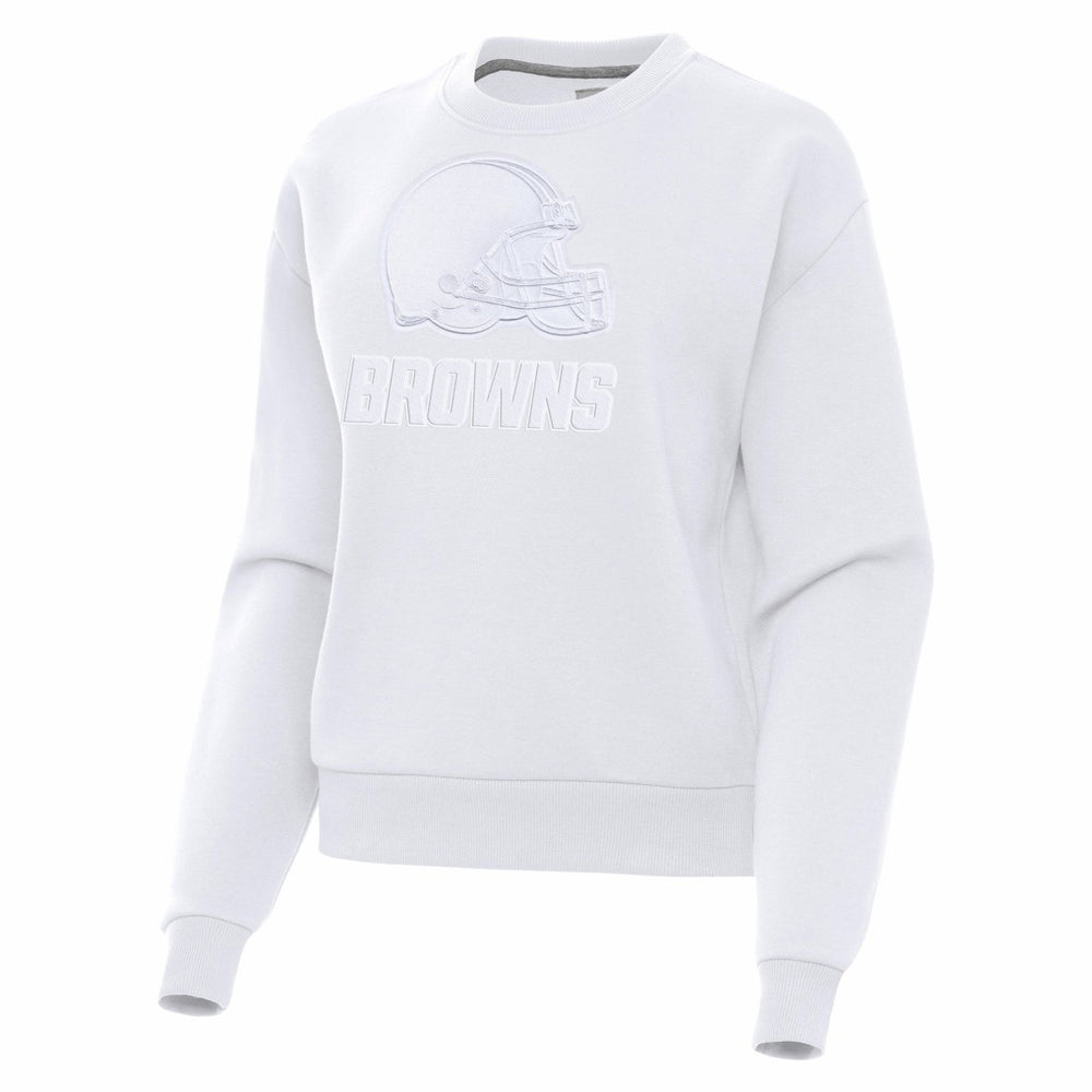 Cleveland Browns Antigua Women's Victory Pullover Sweatshirt White - NFL