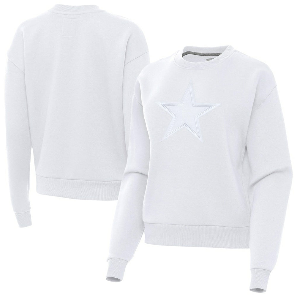 Dallas Cowboys Antigua Women's Victory Pullover Sweatshirt White - NFL