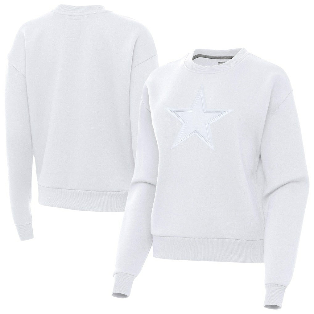 Dallas Cowboys Antigua Women's Victory Pullover Sweatshirt White - NFL
