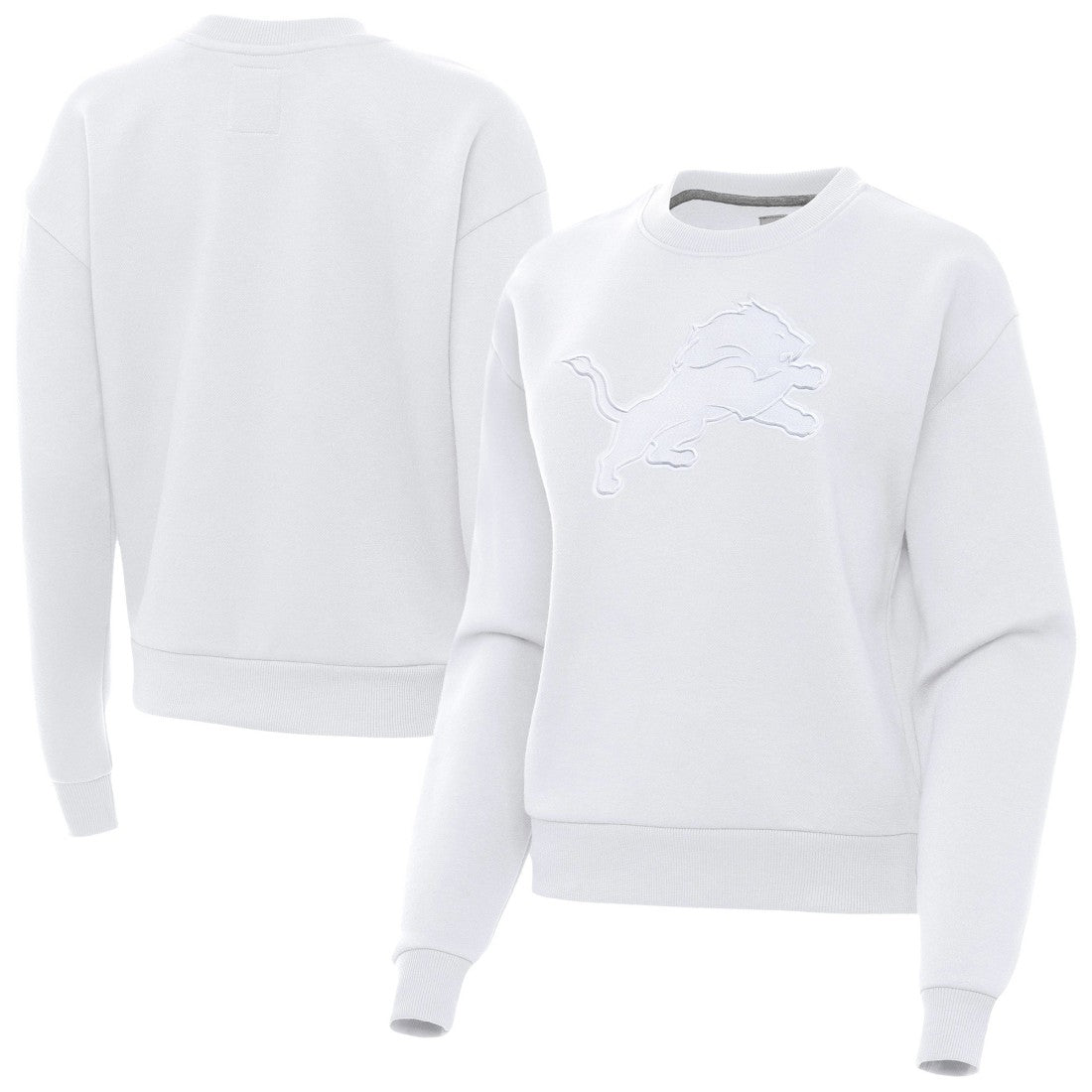 Detroit Lions Antigua Women's Victory Pullover Sweatshirt White - NFL