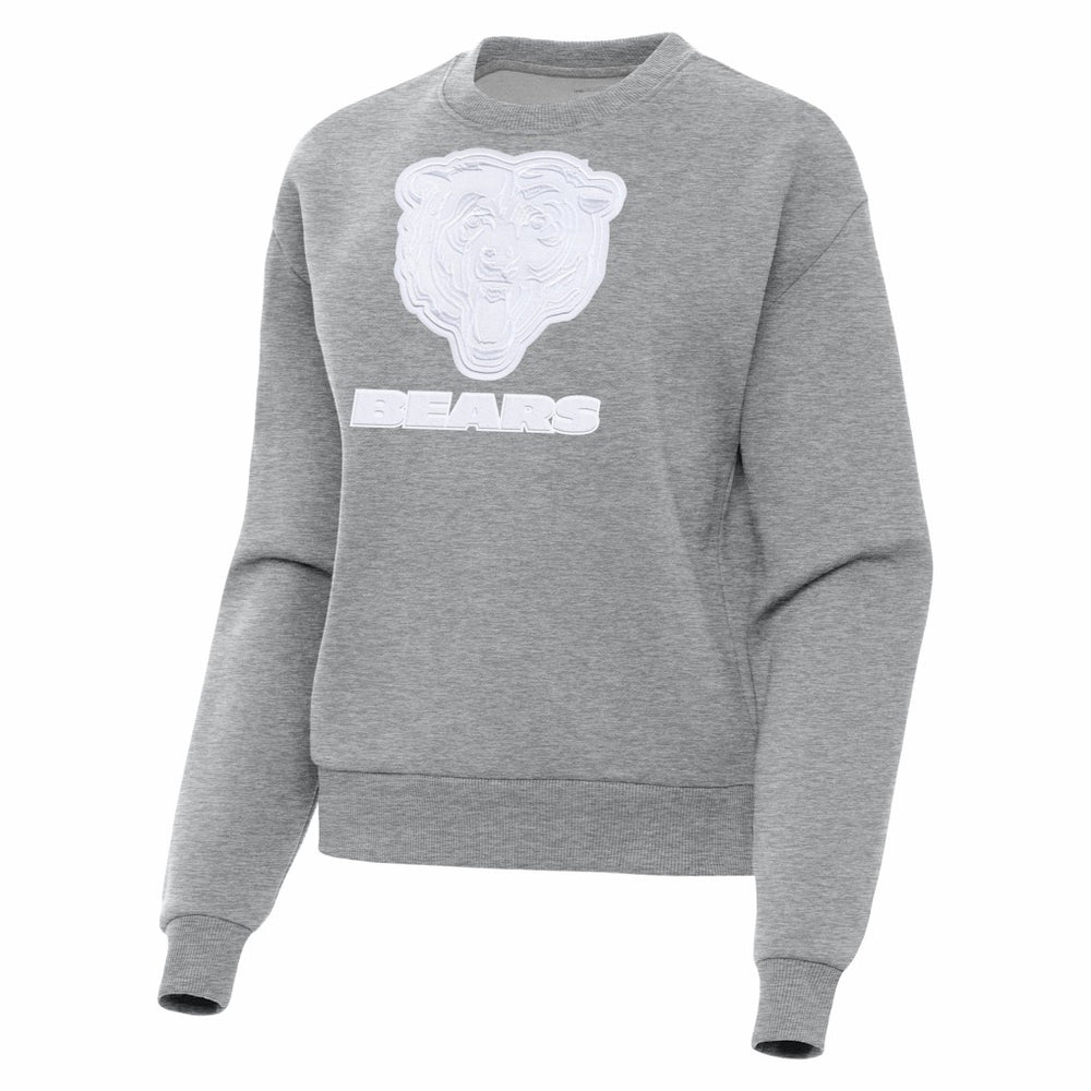 Chicago Bears Antigua Women's Victory Pullover Sweatshirt Heather Gray - NFL
