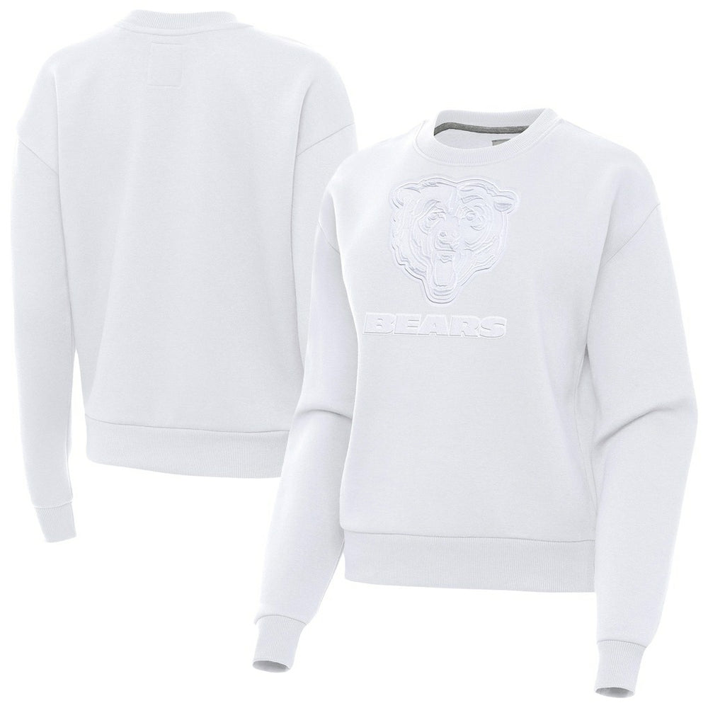 Chicago Bears Antigua Women's Victory Pullover Sweatshirt White - NFL