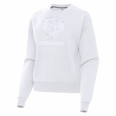 Chicago Bears Antigua Women's Victory Pullover Sweatshirt White - NFL