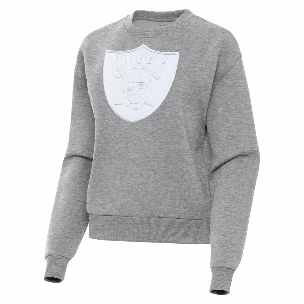 Las Vegas Raiders Antigua Women's Victory Pullover Sweatshirt Heather Gray - NFL