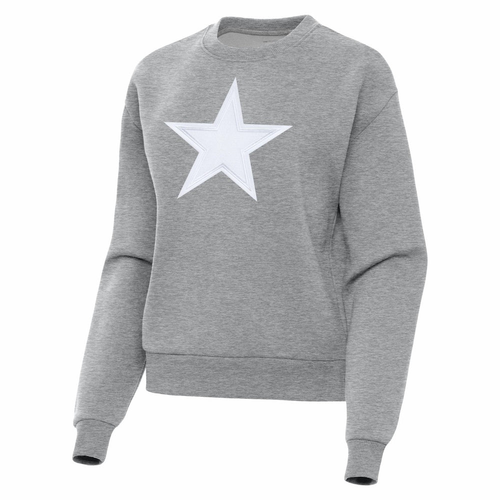 Dallas Cowboys Antigua Women's Victory Pullover Sweatshirt Heather Gray - NFL