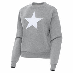 Dallas Cowboys Antigua Women's Victory Pullover Sweatshirt Heather Gray - NFL