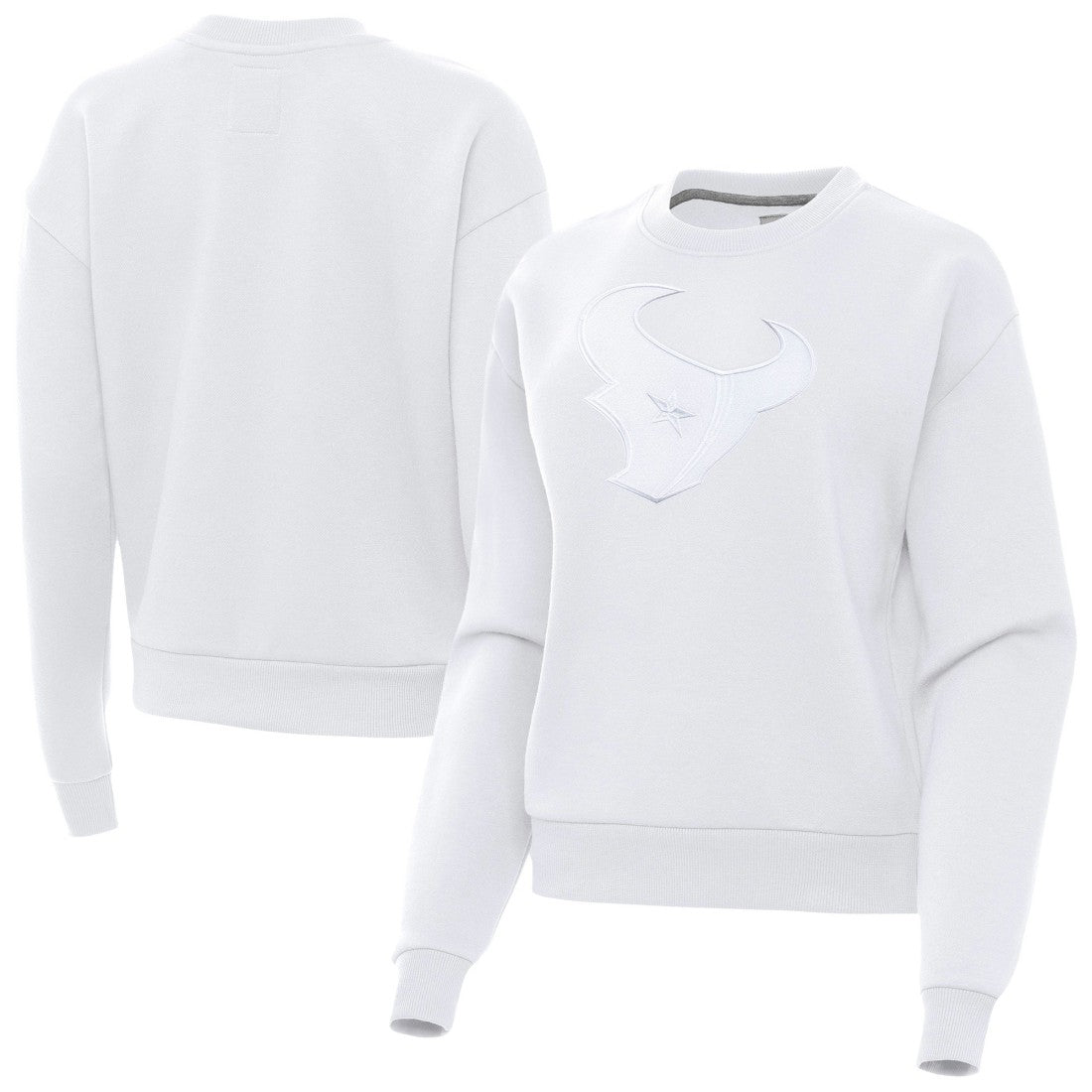 Houston Texans Antigua Women's Victory Pullover Sweatshirt White - NFL