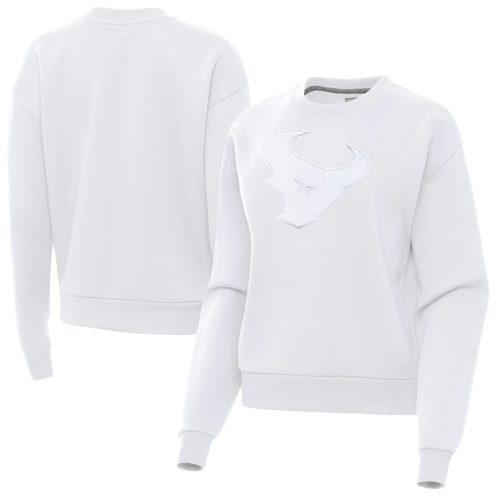 Houston Texans Antigua Women's Victory Pullover Sweatshirt White - NFL