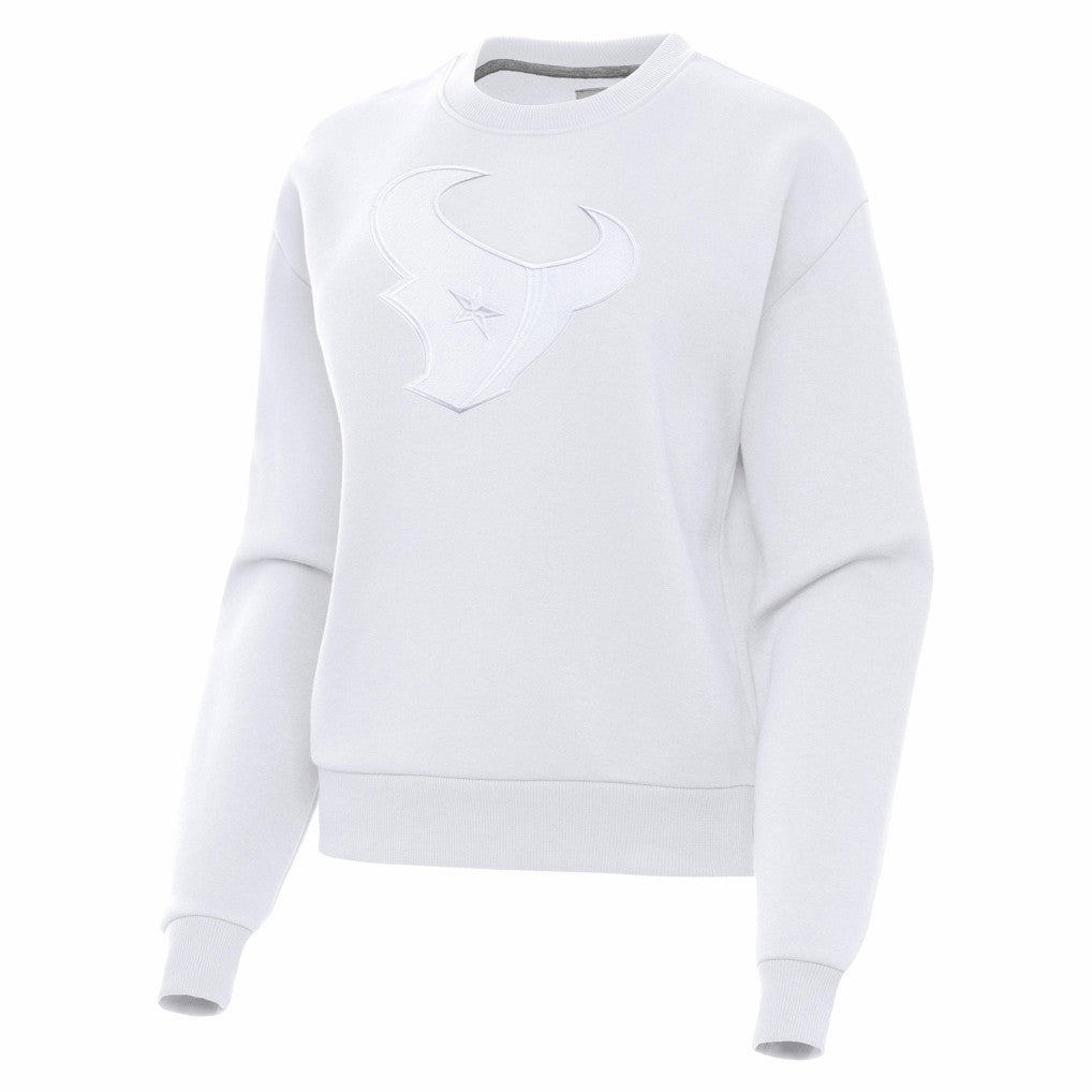 Houston Texans Antigua Women's Victory Pullover Sweatshirt White - NFL