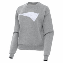 New England Patriots Antigua Women's Victory Pullover Sweatshirt Heather Gray - NFL
