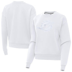 Miami Dolphins Antigua Women's Victory Pullover Sweatshirt White - NFL