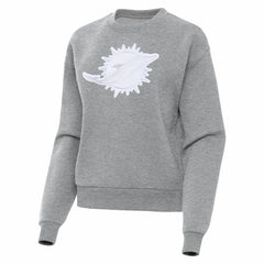 Miami Dolphins Antigua Women's Victory Pullover Sweatshirt Heather Gray - NFL