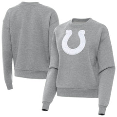 Indianapolis Colts Antigua Women's Victory Pullover Sweatshirt Heather Gray - NFL