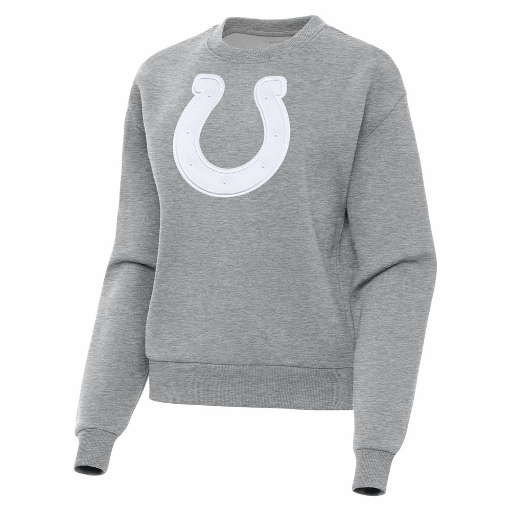 Indianapolis Colts Antigua Women's Victory Pullover Sweatshirt Heather Gray - NFL