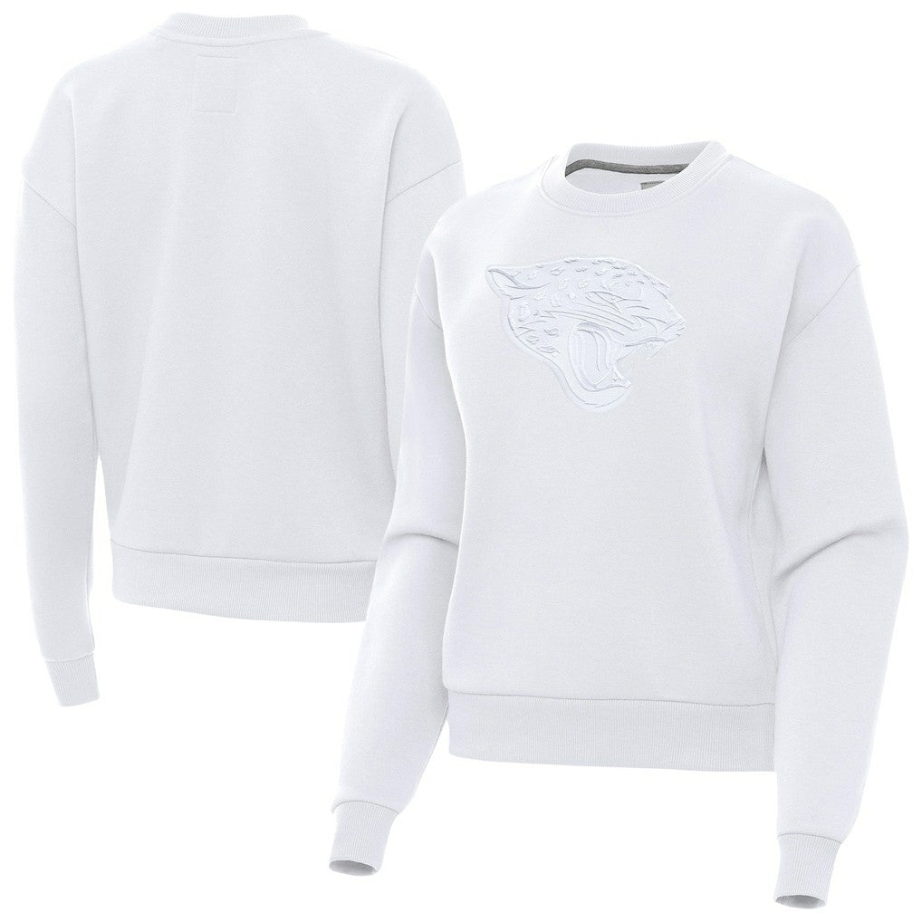 Jacksonville Jaguars Antigua Women's Victory Pullover Sweatshirt White - NFL