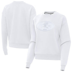 San Francisco 49ers Antigua Women's Victory Pullover Sweatshirt White - NFL