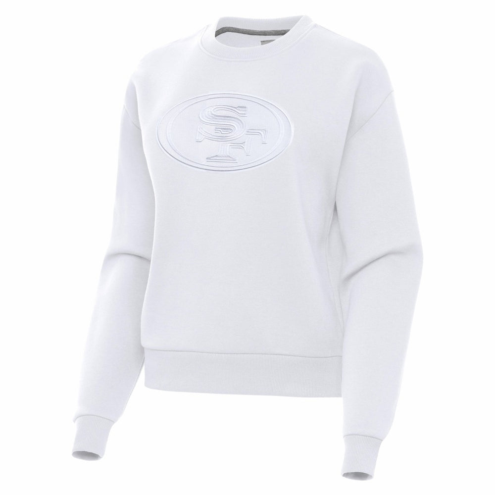 San Francisco 49ers Antigua Women's Victory Pullover Sweatshirt White - NFL