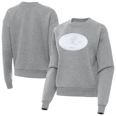 San Francisco 49ers Antigua Women's Victory Pullover Sweatshirt Heather Gray - NFL