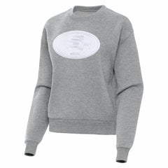 San Francisco 49ers Antigua Women's Victory Pullover Sweatshirt Heather Gray - NFL