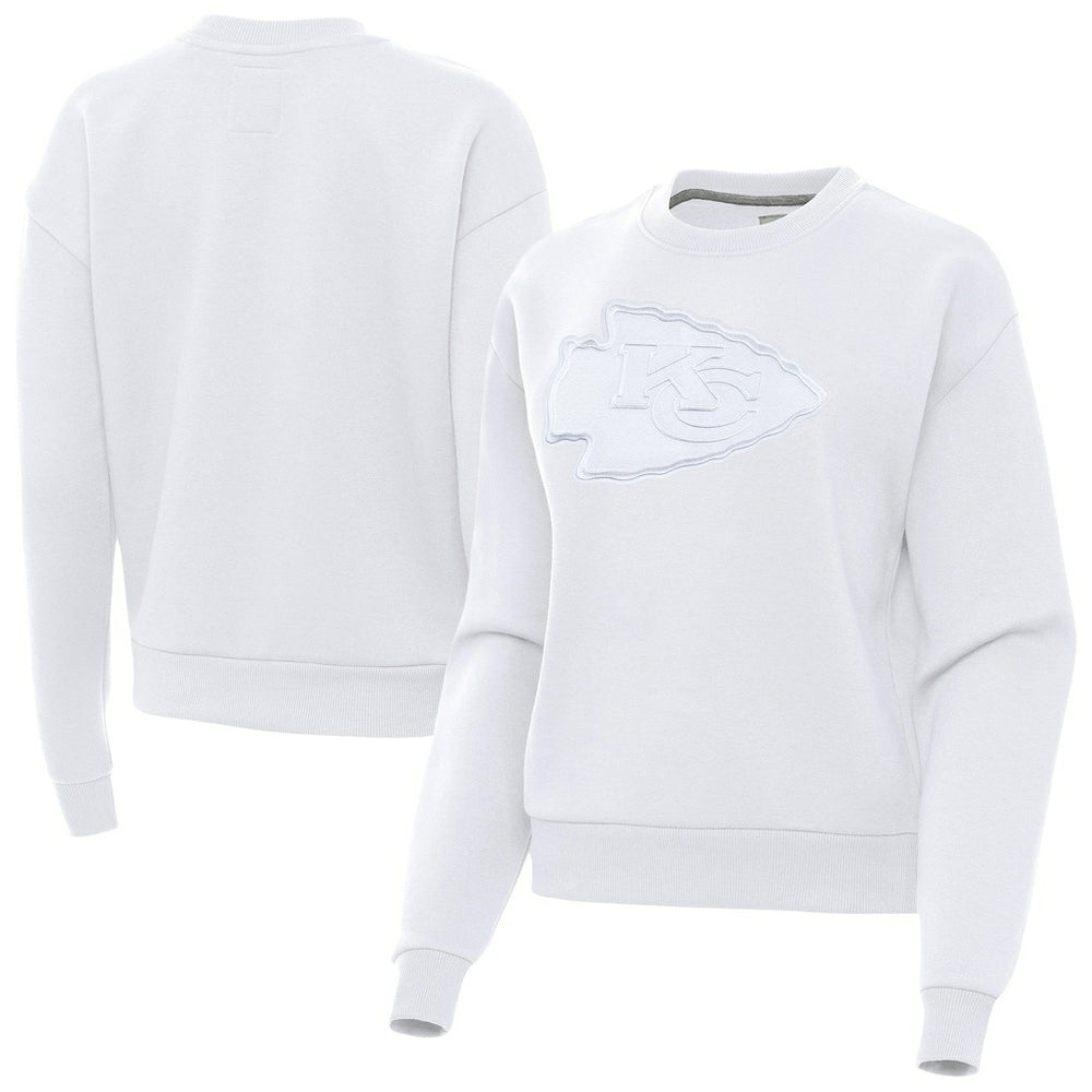 Kansas City Chiefs Antigua Women's Victory Pullover Sweatshirt White - NFL