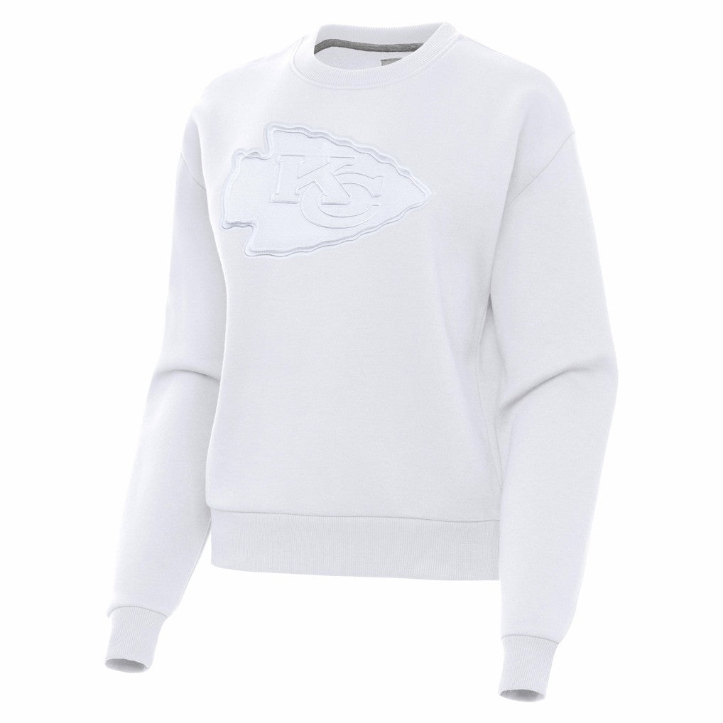 Kansas City Chiefs Antigua Women's Victory Pullover Sweatshirt White - NFL