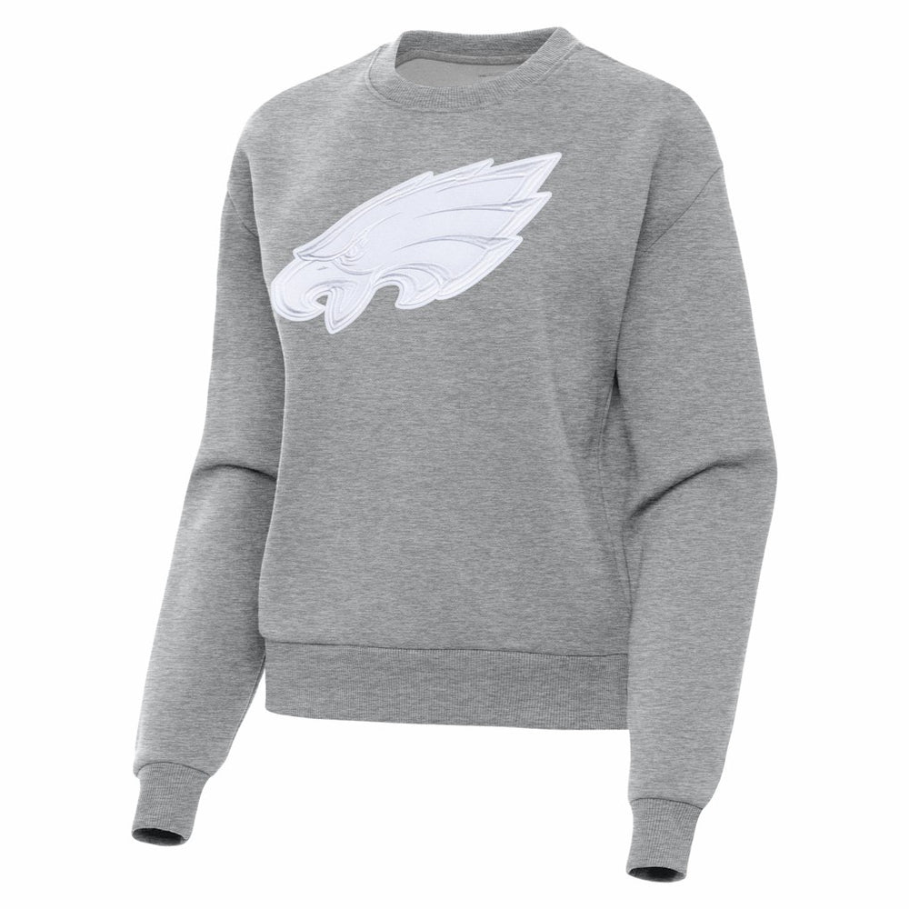 Philadelphia Eagles Antigua Women's Victory Pullover Sweatshirt Heather Gray - NFL