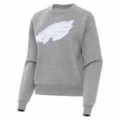 Philadelphia Eagles Antigua Women's Victory Pullover Sweatshirt Heather Gray - NFL