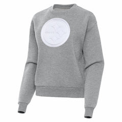 Pittsburgh Steelers Antigua Women's Victory Pullover Sweatshirt Heather Gray - NFL