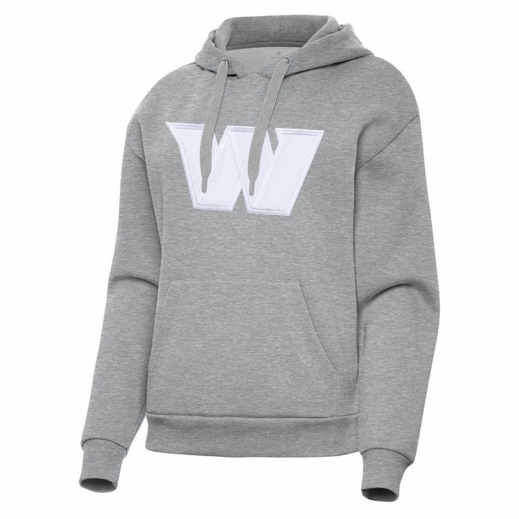 Washington Commanders Antigua Women's Victory Pullover Hoodie Heather Gray - NFL