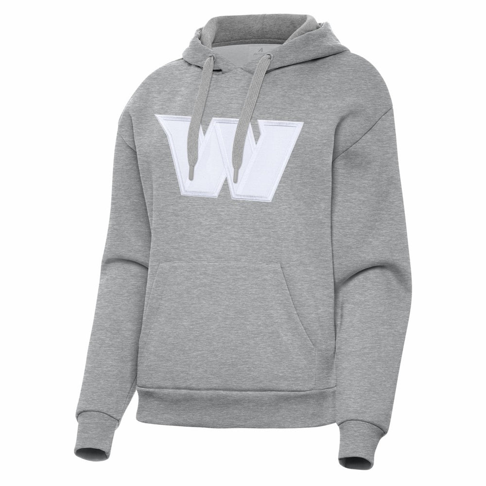 Washington Commanders Antigua Women's Victory Pullover Hoodie Heather Gray - NFL