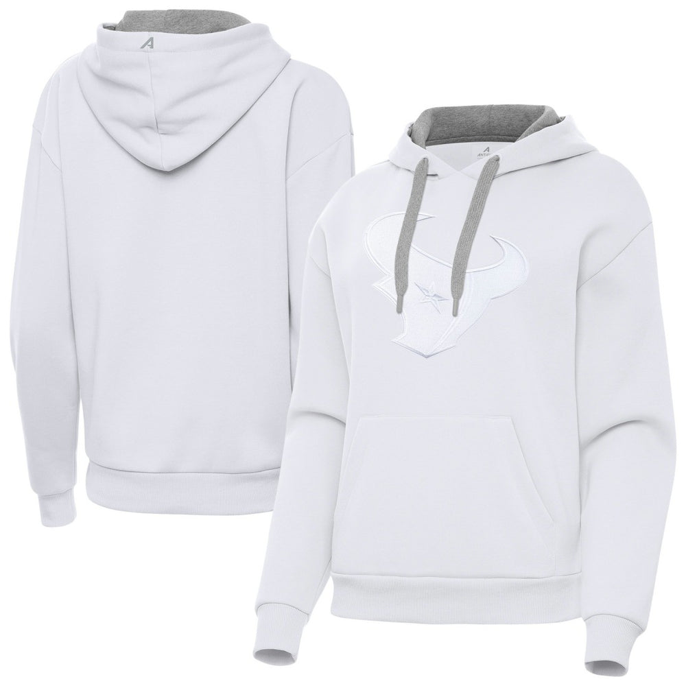 Houston Texans Antigua Women's Victory Pullover Hoodie White - NFL