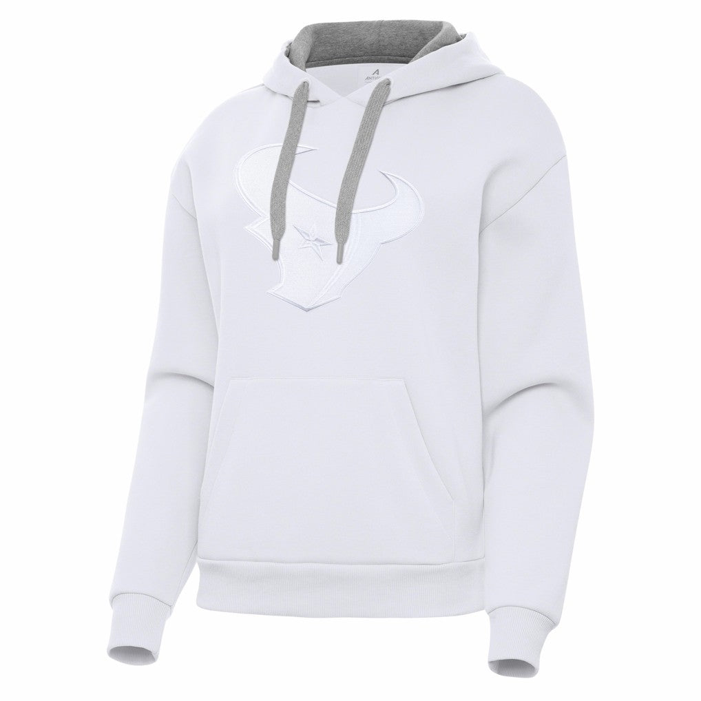 Houston Texans Antigua Women's Victory Pullover Hoodie White - NFL