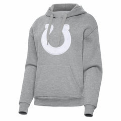 Indianapolis Colts Antigua Women's Victory Pullover Hoodie Heather Gray - NFL