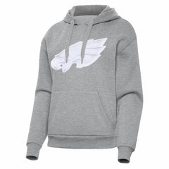 Philadelphia Eagles Antigua Women's Victory Pullover Hoodie Heather Gray - NFL