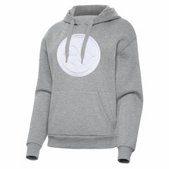 Pittsburgh Steelers Antigua Women's Victory Pullover Hoodie Heather Gray - NFL