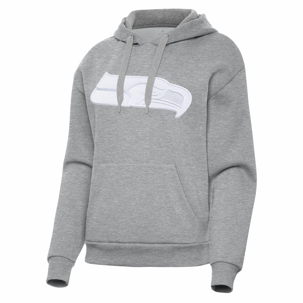 Seattle Seahawks Antigua Women's Victory Pullover Hoodie Heather Gray - NFL