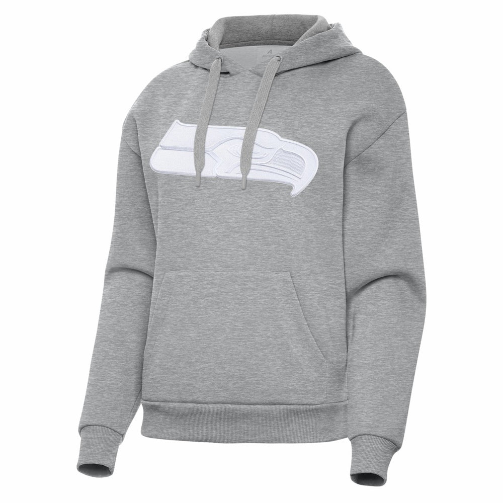 Seattle Seahawks Antigua Women's Victory Pullover Hoodie Heather Gray - NFL